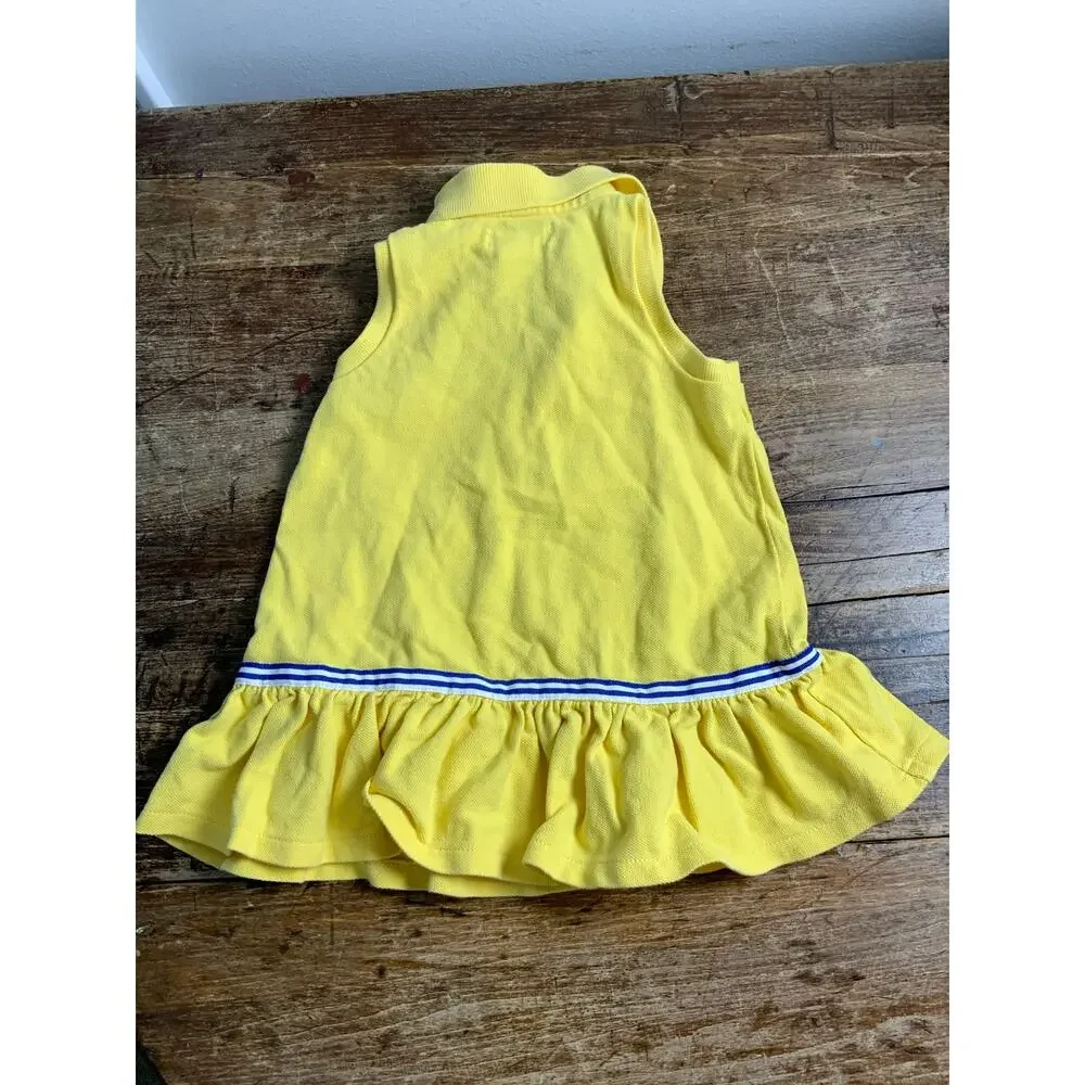 Ralph Lauren Yellow Peplum Dress 9mo